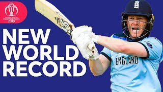 World Record Sixes  Morgan Hits 17 Sixes  ICC Cricket World Cup 2019 [upl. by Vashtee816]