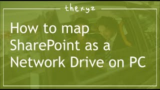 How to map SharePoint as a Network Drive on PC [upl. by Dasya]