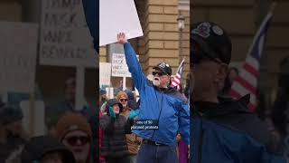 Iowans protest Trump immigration LGBTQ policies at Capitol [upl. by Wilcox]