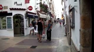 Town Centre Tossa de Mar Costa Brava Spain [upl. by Bethesda]