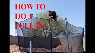 How to do a Full in on the Trampoline ADVANCED [upl. by Averat]