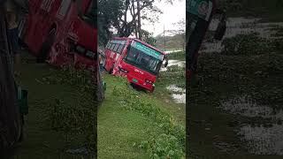 BRTC BUS ROAD ACCIDENT SUNAMGONJ TO SYLHET [upl. by Naibaf]