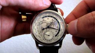 Frederique Constant Worldtimer Manufacture How to Set [upl. by Publius]