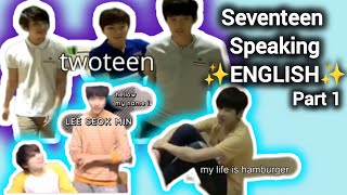 Seventeen Speaking ✨ ENGLISH ✨ [upl. by Cerveny737]