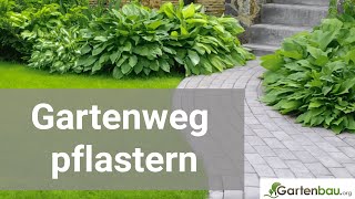 Gartenweg pflastern  Schritt für Schritt Anleitung [upl. by Brandise992]