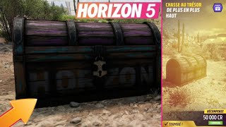 FORZA HORIZON 5 DEFIS CHASSE AU TRESOR DE PLUS EN PLUS HAUT EMPLACEMENT LOCATION TRESOR CHEBELLA FH5 [upl. by Rosanne766]