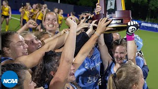 UNC wins 2020 NCAA field hockey championship on OT goal [upl. by Enetsuj]