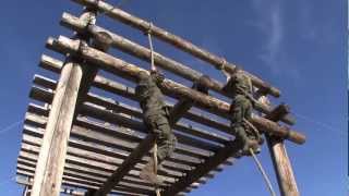 US Marine Corps Recruit Training  Confidence Course [upl. by Ahcatan642]