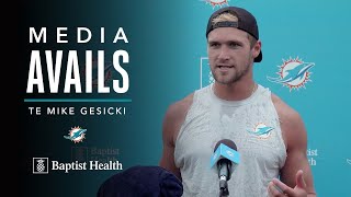 Mike Gesicki talks Training Camp  Miami Dolphins [upl. by Arbas]