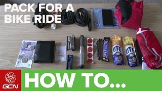 How To Pack For A Bike Ride – GCNs Guide To What To Take On A Ride [upl. by Brannon]