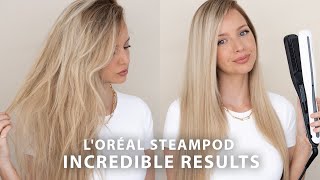 LOREAL STEAMPOD 30 REVIEW  TUTORIAL 🙌🏻 INCREDIBLE RESULTS [upl. by Anawal]