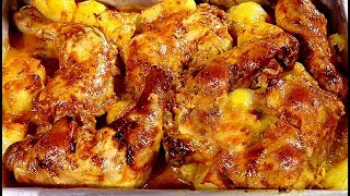 Frango com batata assado no forno a melhor receita [upl. by Neelrihs]