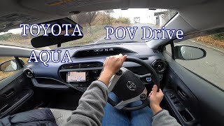 TOYOTA AQUA POV Drive City area） [upl. by Llerrom]