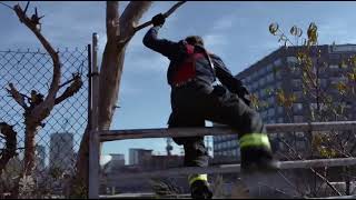 Chicago fire 9x2 Casey jumps out to save Brett [upl. by Dnaltiak787]