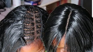 FULL SEW IN NO CLOSURE 14  NO LEAVE OUT  DETAILED TUTORIAL [upl. by Booma259]