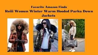 Favorite Amazon Finds Roiii Women Winter Warm Outdoor Parka Down Jacket  Click the link to shop [upl. by Nywloc]