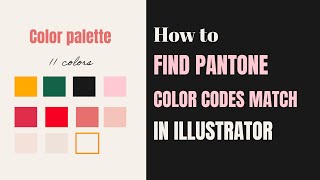 How to Convert CMYK to Pantone in Illustrator A StepbyStep Guide [upl. by Pax]