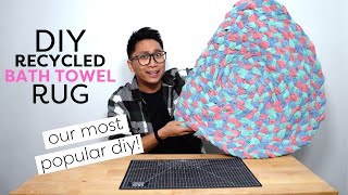 Recreating Our Most Viral DIY 😱 DIY Bath Towel Rug [upl. by Pandolfi]