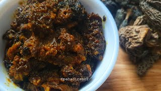 Gucchi ki Sabji  One of Worlds most expensive Mushrooms  morchella recipe [upl. by Arlena]