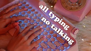 Extremely Relaxing Keyboard Typing ASMR no speaking [upl. by Morna]