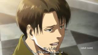 Attack On Titan Season 3 English Dub Historia Slaps Levi العمالقة [upl. by Syst748]