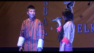 PELKHIL SCHOOL CONCERT 2014  quotDari Dendaquot  duet by Sonam Choki and Tandin [upl. by Killam]