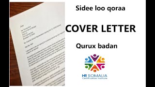 SHAQO ayaad markiiba helaysaa ee COVER LETTERkaaga sidan ka dhig [upl. by Stinson]