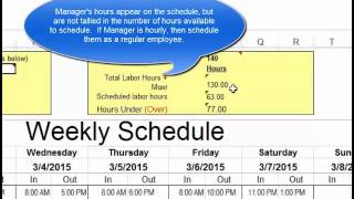 Make Employee Schedules in Microsoft Excel [upl. by Ailen]