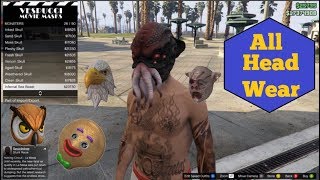 GTA V Online all maskscapshatsbandanasother headwear [upl. by Adachi]