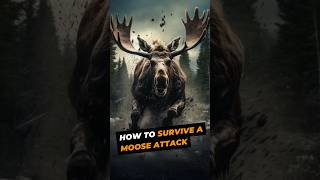 How to Survive a Moose Attack moose attack survival survivalskills survive howtosurvive [upl. by Yaras]