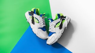 Nike Air Huarache quotScream Greenquot Review amp OnFeet [upl. by Calysta]