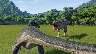 Baryonyx VS Ceratosaurus  Jurassic World Evolution [upl. by Nidroj]