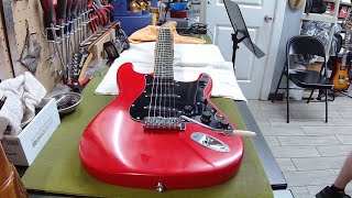 Setting Up A Stratocaster Kit Guitar Part 1 [upl. by Adlee]