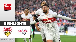 Undav amp VfB Spectacular  VfB Stuttgart  RB Leipzig 52  Highlights  MD 19  Bundesliga 2324 [upl. by Nytsyrk]