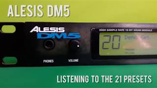 The 20 drum kits of the Alesis DM5 Drum Module  How does it sounds quick test [upl. by Ahsirtap]