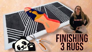 How to Finish a Tufted RUG Step By Step Tufting Guide [upl. by Padraig]