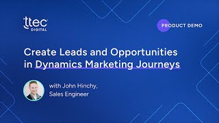 Dynamics Customer Insights Create Leads and Opportunities in Customer Journeys [upl. by Sylvia762]