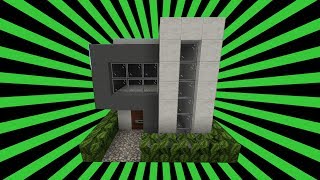 Kleines modernes Haus in Minecraft bauen✔️ Minecraft Tutorial [upl. by Taryne839]