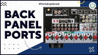 Home Cinema AVR Back Panel Explained  Denon AVR X4700H Back Panel Ports Functions amp Connections [upl. by Aube]