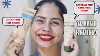 BEST CREAM FOR SENSITIVE SKIN Aveeno Dermexa Emollient Cream VS Aveeno Daily Moisturising Lotion [upl. by Faria725]