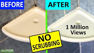 How to remove Mould from Silicone Sealant in your Bathroom NO SCRUBBING  Removing Black Mould [upl. by Chuah]