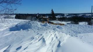 V Plow Part 1 MASSIVE SNOWFALL Prince Edward Island Stanley Bridge Record Blizzard [upl. by Imiaj]