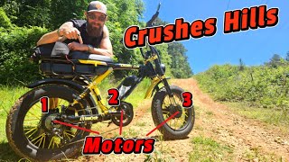 Triple Motor ebike Crushes Hills [upl. by Urial]