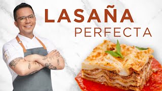 El secreto de la receta perfecta de Lasaña sin cocer primero la pasta [upl. by Ahsiniuq478]