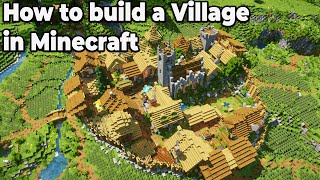 How to build an Awesome Village in Minecraft 115 Survival [upl. by Kezer]