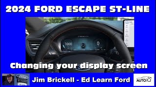 2024 Ford Escape  changing your display screen [upl. by Hintze]