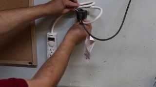 Quick Tip How to attach a powerstrip  surgeprotector to a wall drywall [upl. by Eisaj]