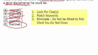 Magoosh GRE Module 1  Elimination and Matching Clues for Text Completions 26 [upl. by Gregorio271]