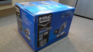 Unboxing of MACallister compound mitre saw MMIS210C  And review [upl. by Bertina]