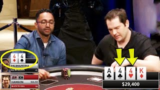 Billionaire FLOPS QUADS On TV Poker Game [upl. by Aiehtela938]